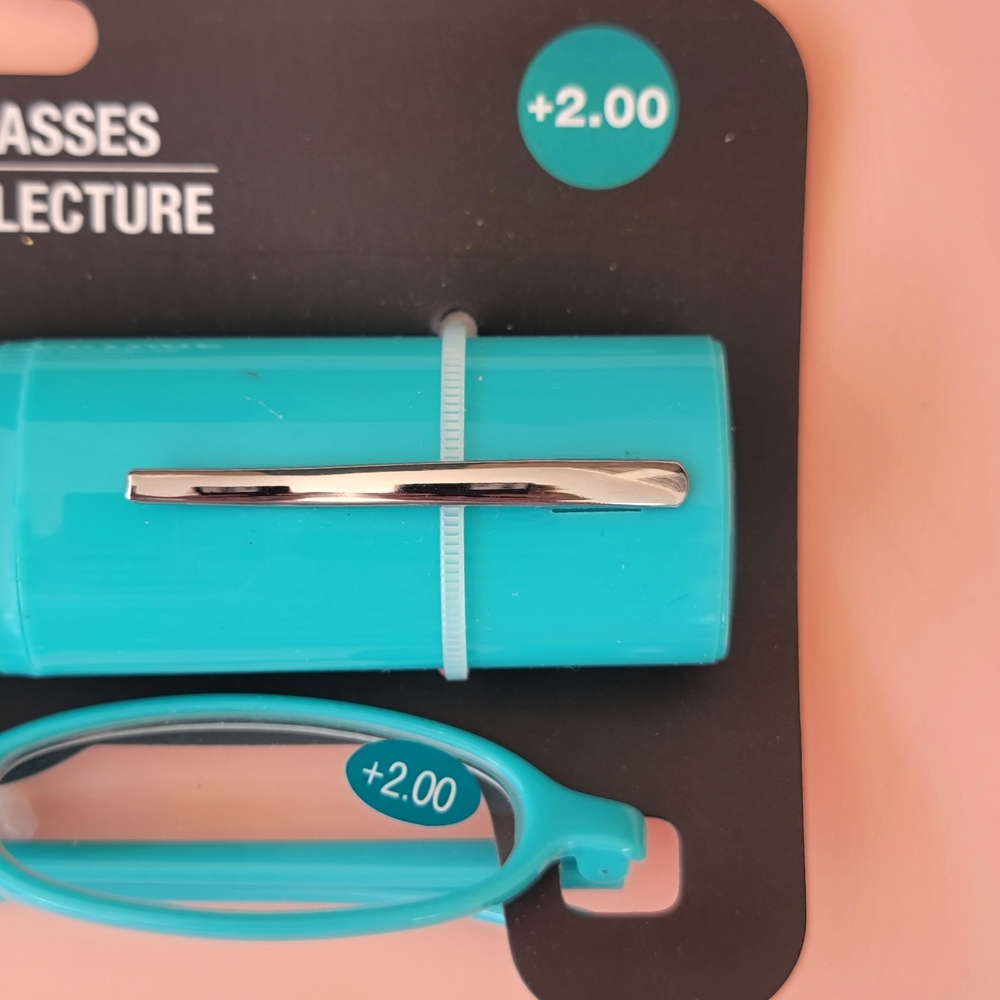 Turquoise Reading Glasses - Picture 3 of 3